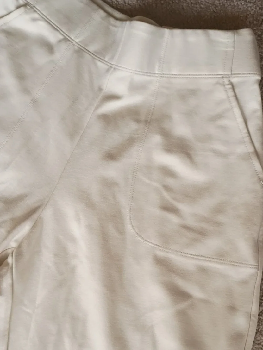Max Studio Cream Wide-Leg Pants - Picture 4 of 5
